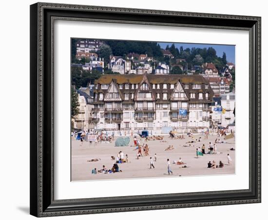 The Beach, Trouville, Basse Normandie (Normandy), France-Guy Thouvenin-Framed Photographic Print