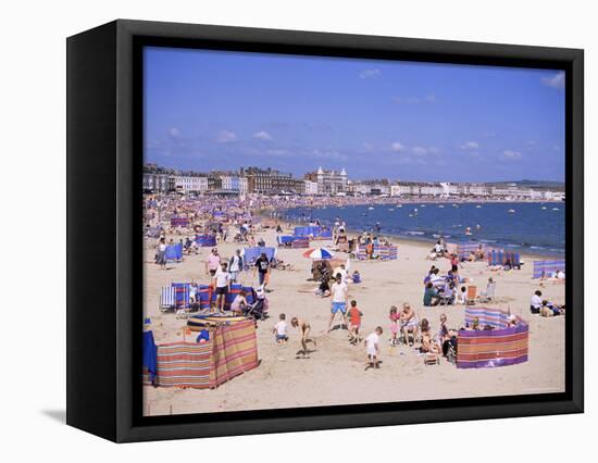 The Beach, Weymouth, Dorset, England, United Kingdom-J Lightfoot-Framed Premier Image Canvas