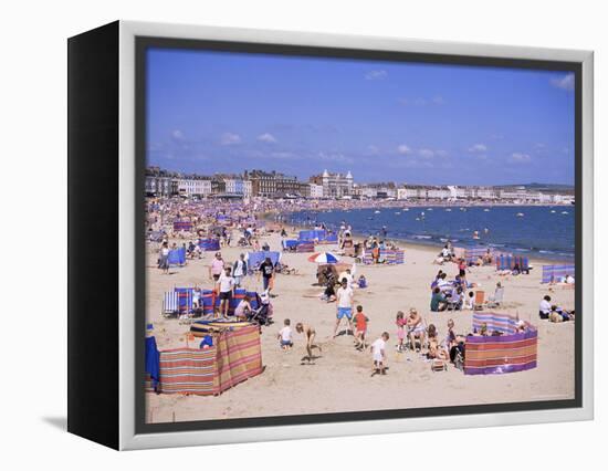 The Beach, Weymouth, Dorset, England, United Kingdom-J Lightfoot-Framed Premier Image Canvas