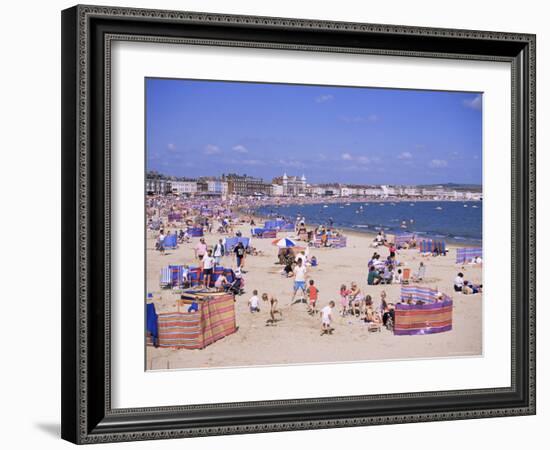 The Beach, Weymouth, Dorset, England, United Kingdom-J Lightfoot-Framed Photographic Print