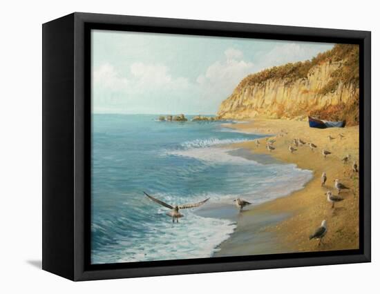 The Beach-kirilstanchev-Framed Stretched Canvas