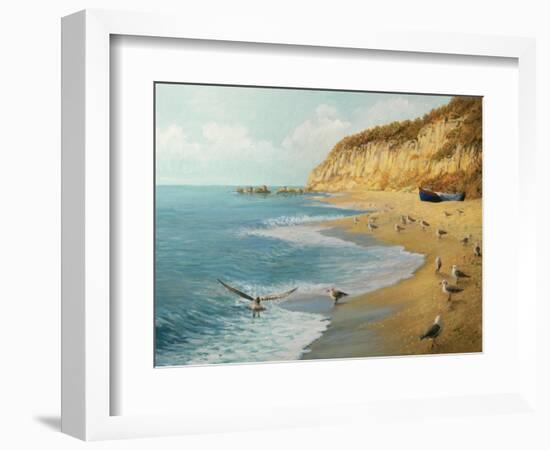 The Beach-kirilstanchev-Framed Art Print