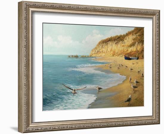 The Beach-kirilstanchev-Framed Art Print