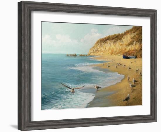 The Beach-kirilstanchev-Framed Art Print