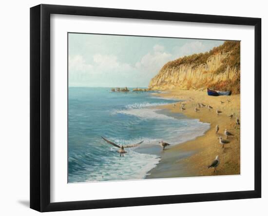 The Beach-kirilstanchev-Framed Art Print