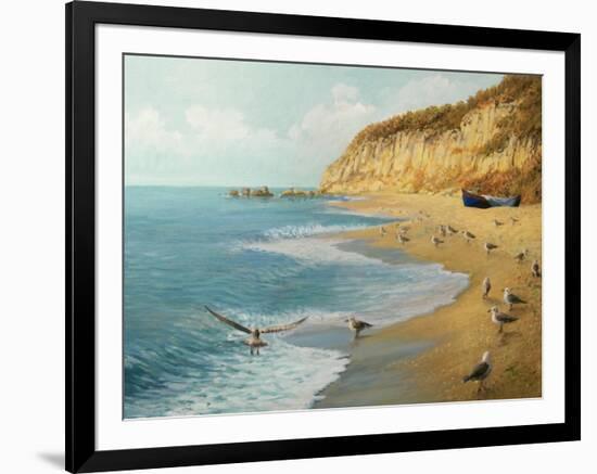 The Beach-kirilstanchev-Framed Art Print