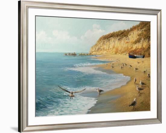 The Beach-kirilstanchev-Framed Art Print