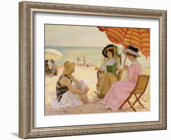 The Beach-Alfred Victor Fournier-Framed Giclee Print