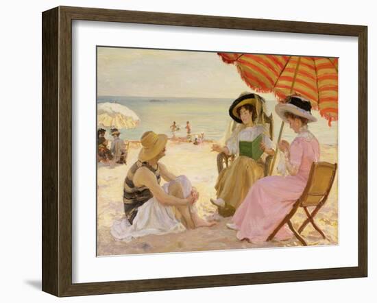 The Beach-Alfred Victor Fournier-Framed Giclee Print