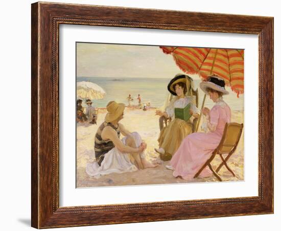 The Beach-Alfred Victor Fournier-Framed Giclee Print