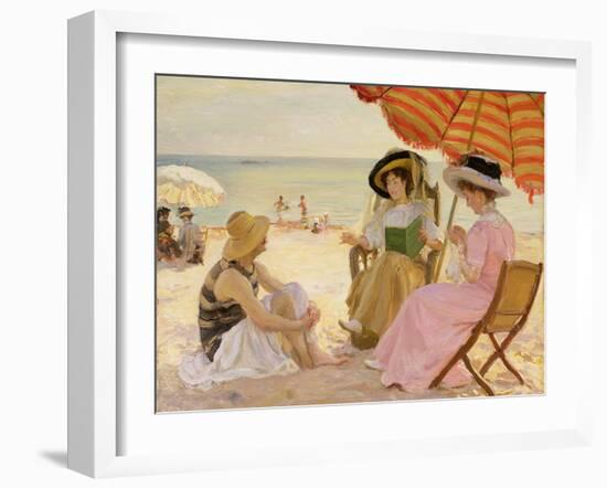 The Beach-Alfred Victor Fournier-Framed Giclee Print