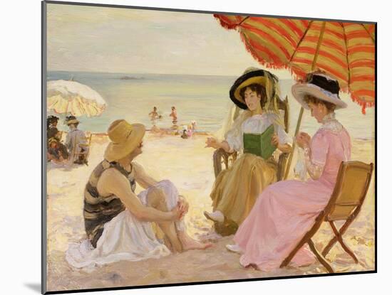 The Beach-Alfred Victor Fournier-Mounted Giclee Print