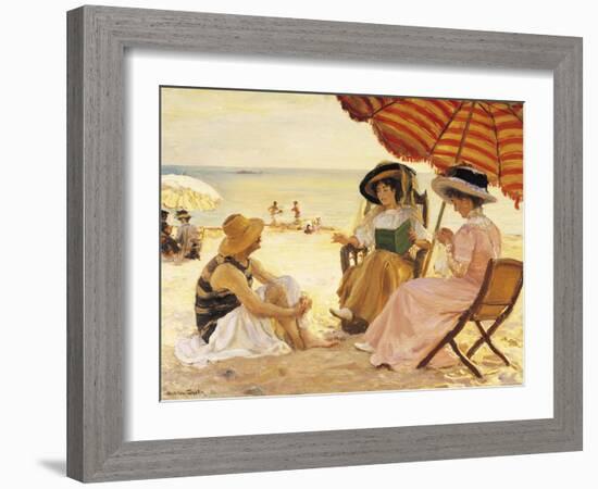 The Beach-Alfred Victor Fournier-Framed Giclee Print