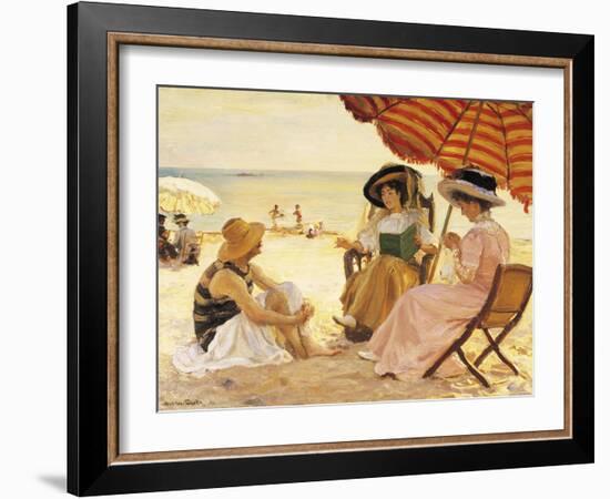 The Beach-Alfred Victor Fournier-Framed Giclee Print