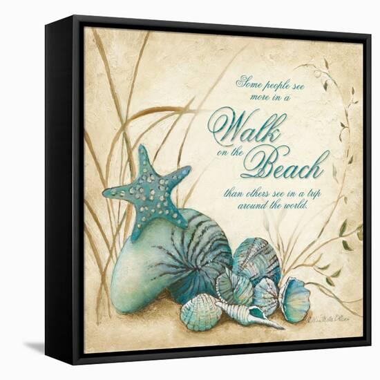 The Beach-Charlene Olson-Framed Stretched Canvas