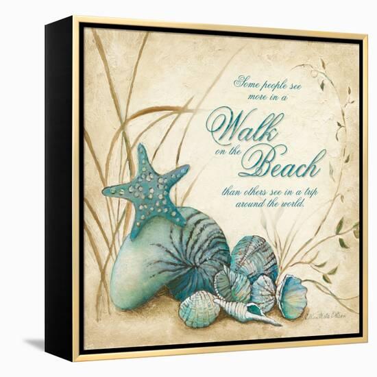 The Beach-Charlene Olson-Framed Stretched Canvas