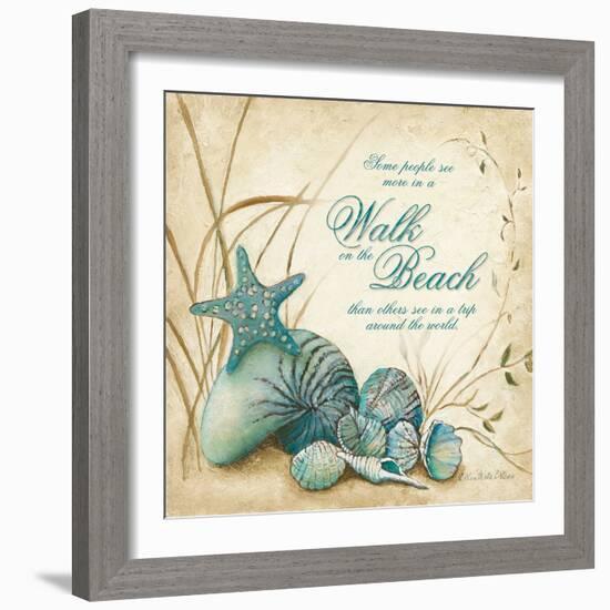 The Beach-Charlene Olson-Framed Art Print