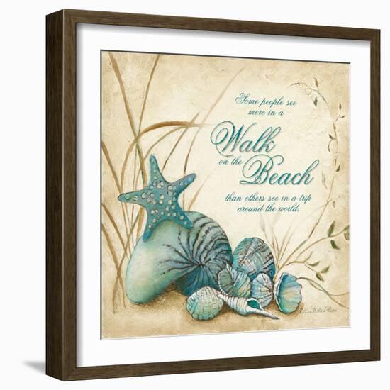 The Beach-Charlene Olson-Framed Art Print