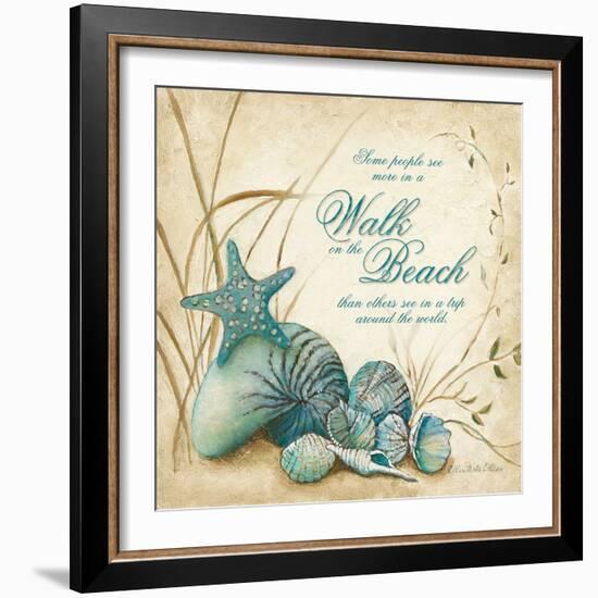 The Beach-Charlene Olson-Framed Art Print