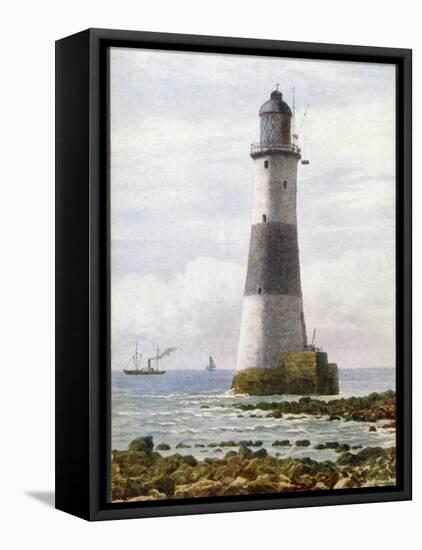 The Beachy Head Lighthouse Stands on Rocks Offshore Below the Celebrated Cliffs-null-Framed Premier Image Canvas