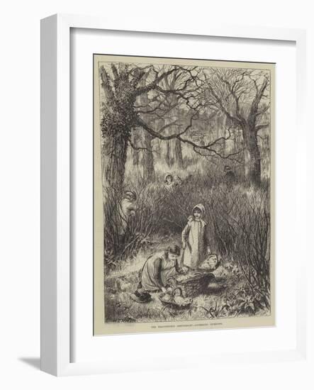 The Beaconsfield Anniversary, Gathering Primroses-null-Framed Giclee Print