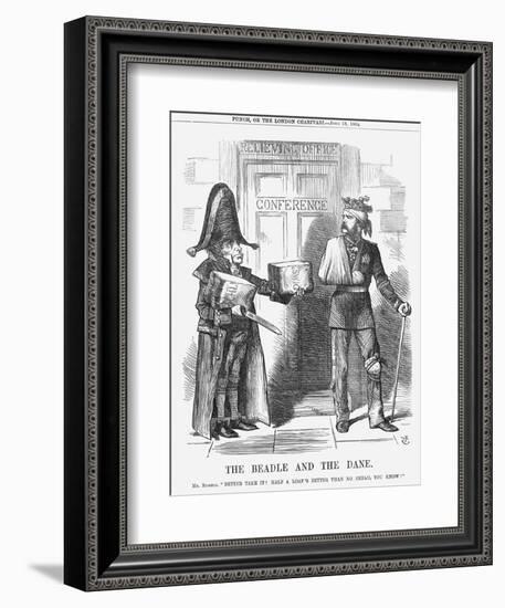 The Beadle and the Dane, 1864-John Tenniel-Framed Giclee Print