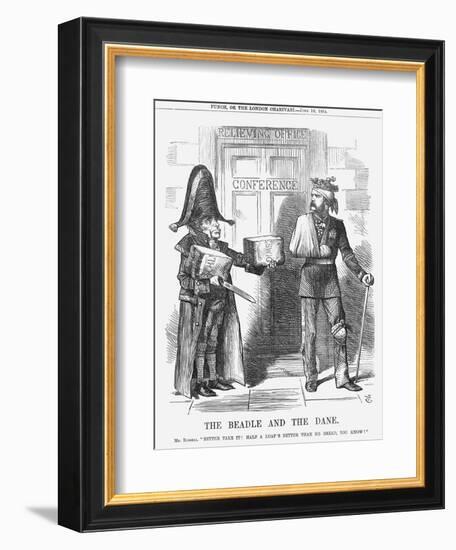 The Beadle and the Dane, 1864-John Tenniel-Framed Giclee Print