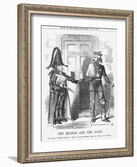 The Beadle and the Dane, 1864-John Tenniel-Framed Giclee Print