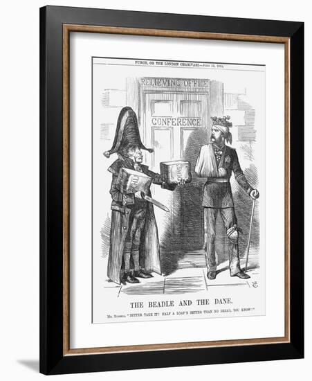 The Beadle and the Dane, 1864-John Tenniel-Framed Giclee Print