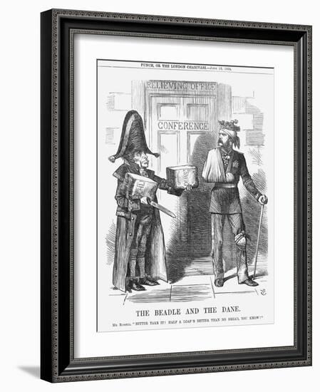 The Beadle and the Dane, 1864-John Tenniel-Framed Giclee Print