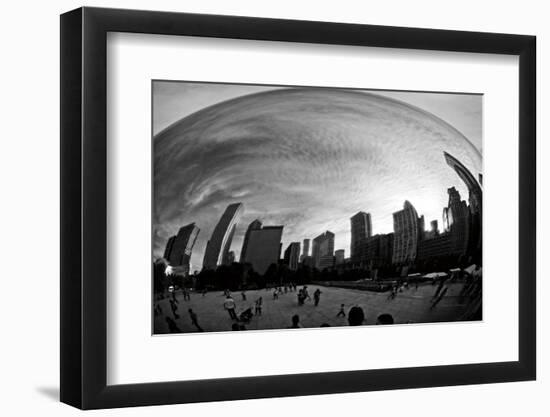 The Bean Chicago BW-Debra Van Swearingen-Framed Photographic Print