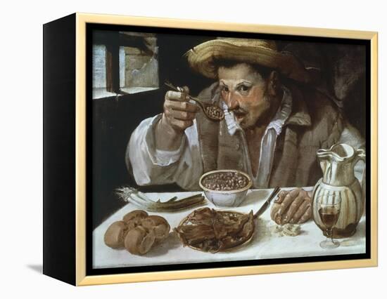 The Bean Eater, 1583-1585-Annibale Carracci-Framed Premier Image Canvas