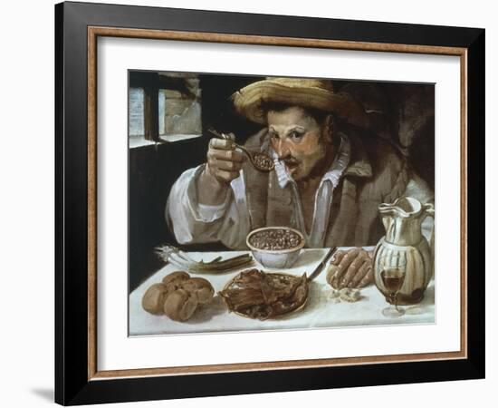 The Bean Eater, 1583-1585-Annibale Carracci-Framed Giclee Print