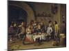 The Bean King (The Feast of the Bean Kin)-David Teniers the Younger-Mounted Giclee Print