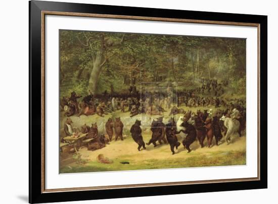 The Bear Dance-William Holbrook Beard-Framed Art Print