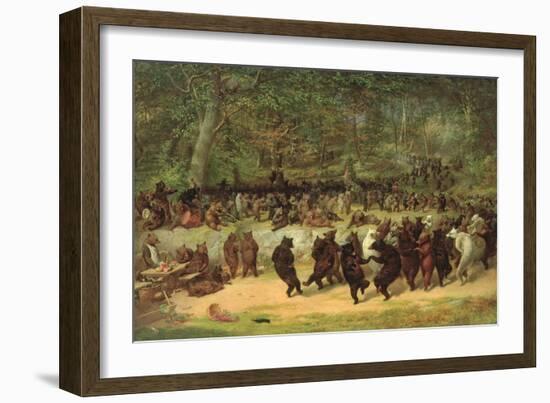 The Bear Dance-William Holbrook Beard-Framed Premium Giclee Print