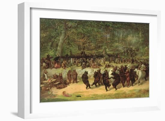 The Bear Dance-William Holbrook Beard-Framed Premium Giclee Print