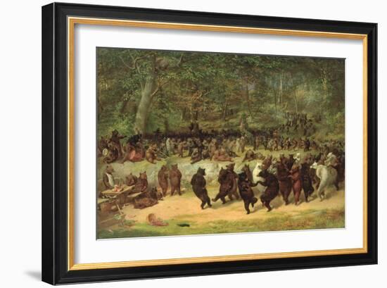 The Bear Dance-William Holbrook Beard-Framed Premium Giclee Print