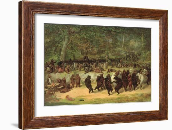 The Bear Dance-William Holbrook Beard-Framed Art Print