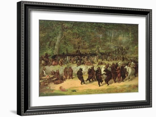 The Bear Dance-William Holbrook Beard-Framed Art Print