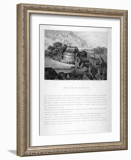 The Bear Garden, Southwark, London, 1810-null-Framed Giclee Print