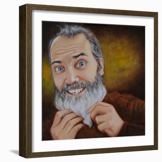 The Beard, 2022 (Oil on Canvas)-Maylee Christie-Framed Giclee Print