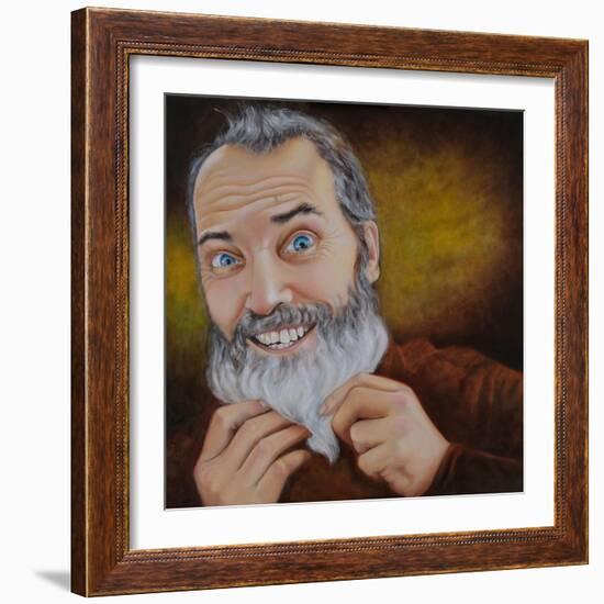 The Beard, 2022 (Oil on Canvas)-Maylee Christie-Framed Giclee Print