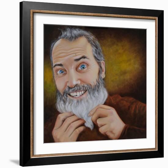 The Beard, 2022 (Oil on Canvas)-Maylee Christie-Framed Giclee Print