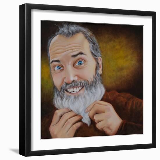 The Beard, 2022 (Oil on Canvas)-Maylee Christie-Framed Giclee Print