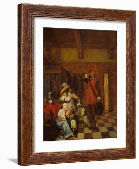 The Bearer of Bad News-Pieter de Hooch-Framed Giclee Print