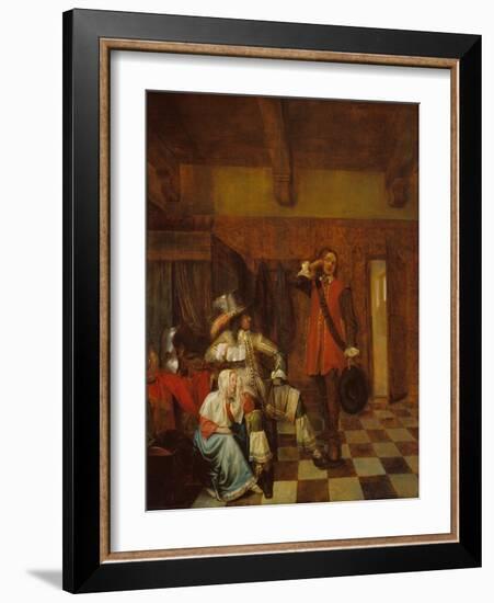 The Bearer of Bad News-Pieter de Hooch-Framed Giclee Print