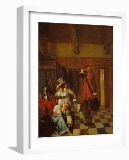 The Bearer of Bad News-Pieter de Hooch-Framed Giclee Print