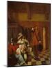 The Bearer of Bad News-Pieter de Hooch-Mounted Giclee Print