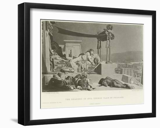The Bearers of the Evil Tidings Slain by Pharoah-Jean Jules Antoine Lecomte du Nouy-Framed Giclee Print